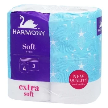 HARMONY HIRTIE IGIENICA SOFT 3 STR. 4 ROLE 17.5M