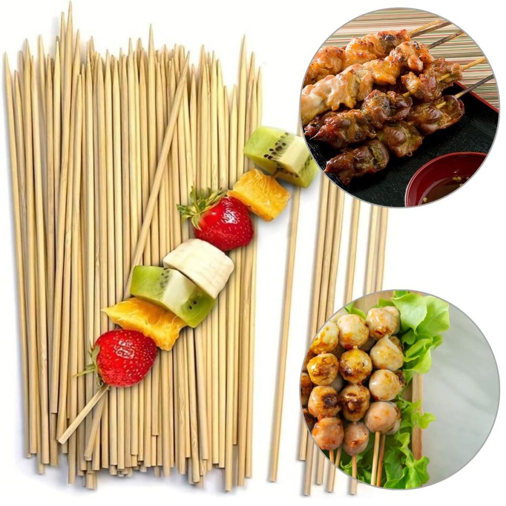 Ace din lemn pentru frigărui 25 cm – 100 buc/amb