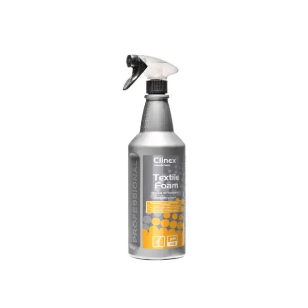 Clinex Textile Foam 1L – Spumă profesională pentru curățarea tapițeriei și textilelor