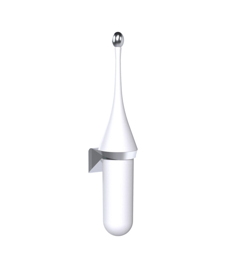 Perie WC cu suport de perete – Adamello White