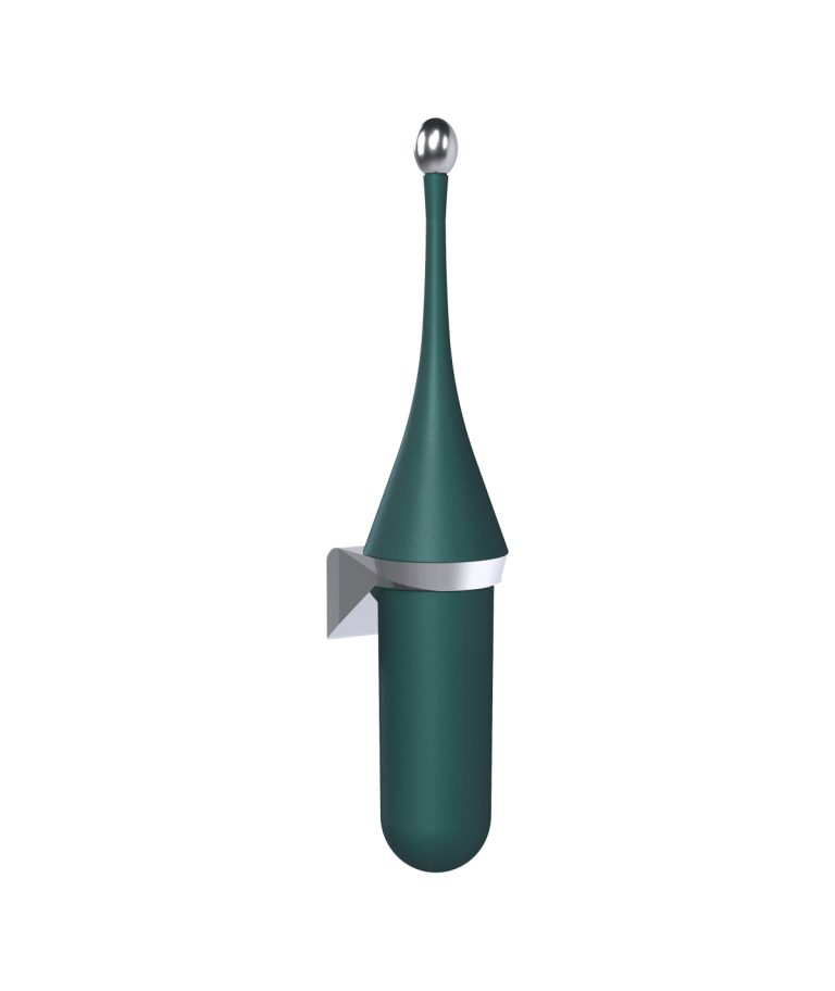 Perie WC cu suport de perete – Lagoon Green