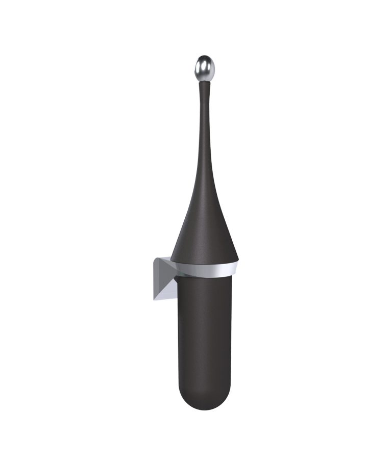 Perie WC cu suport de perete – Vesuvian Black