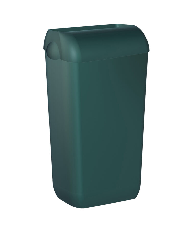 Coș de gunoi plastic 23L cu capac basculant – Verde