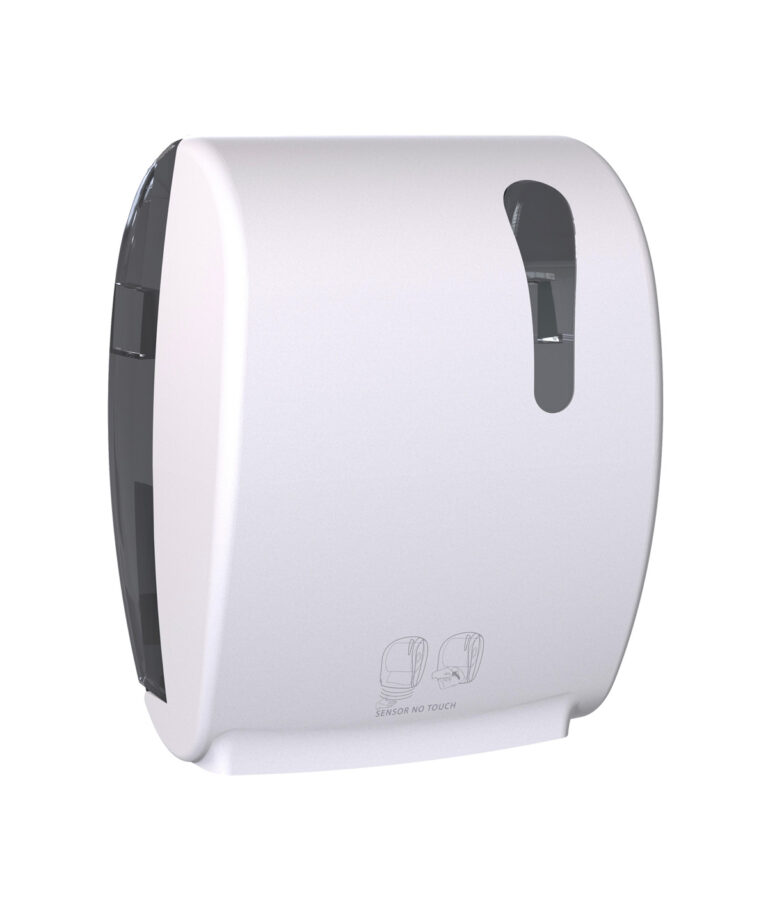 Dispenser Autocut pentru prosoape de hârtie – Alb