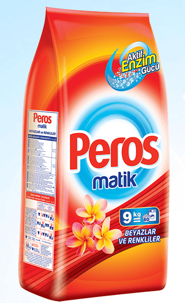 Peros Matik Universal 9kg – Detergent pudră pentru rufe albe și colorate