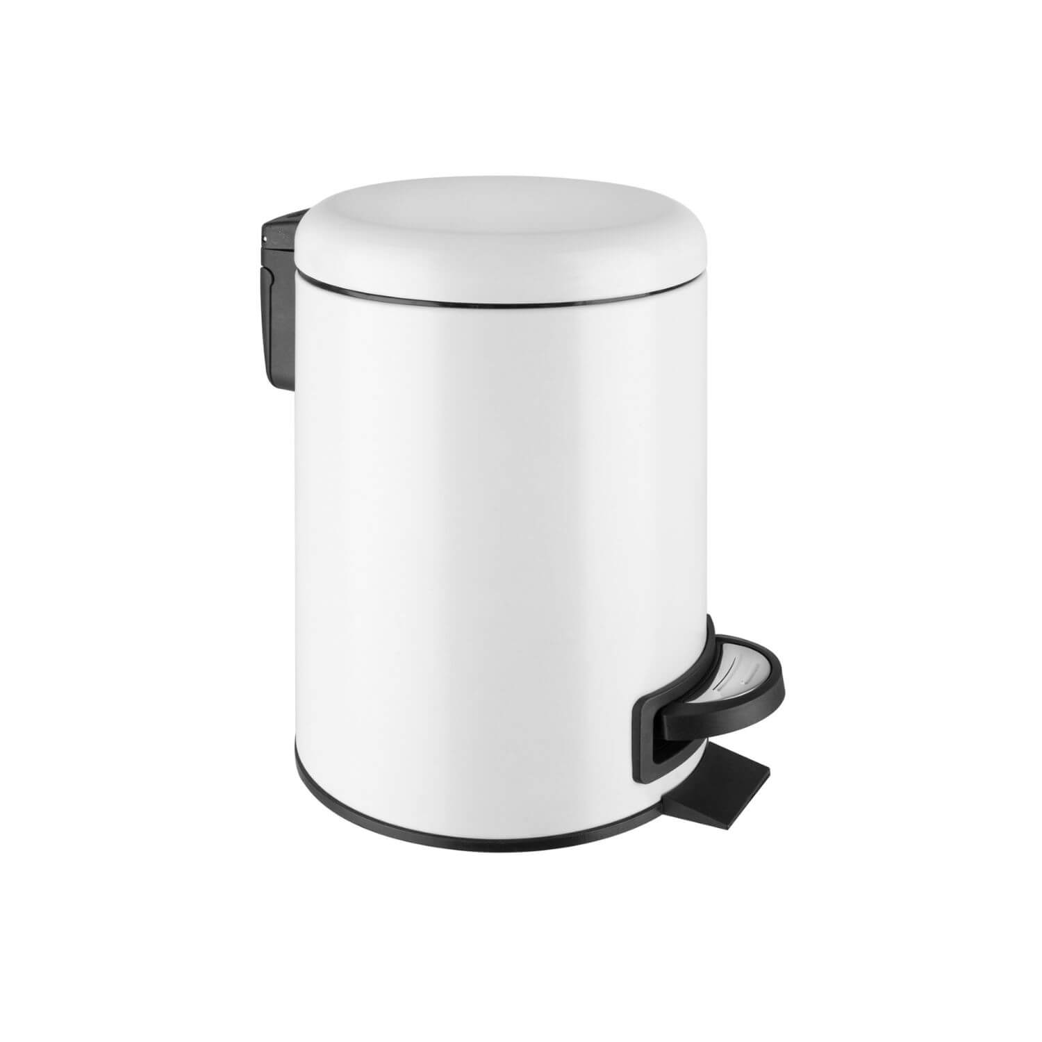 Coș de gunoi, 5 L, cu pedală, inox – ELITE, Alb Coș de gunoi, 5 L, cu pedală, inox – ELITE, Alb