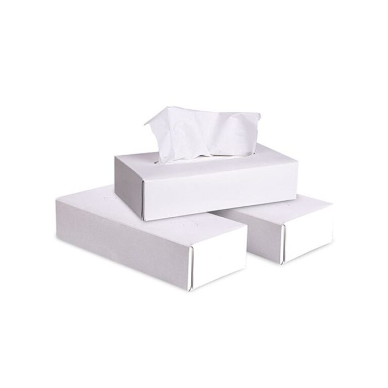 Servetele cosmetice hartie alb, 2str, 100% celuloza, cutie x 100buc
